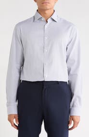 Michael Kors Slim Fit Gingham Cotton Dress Shirt
