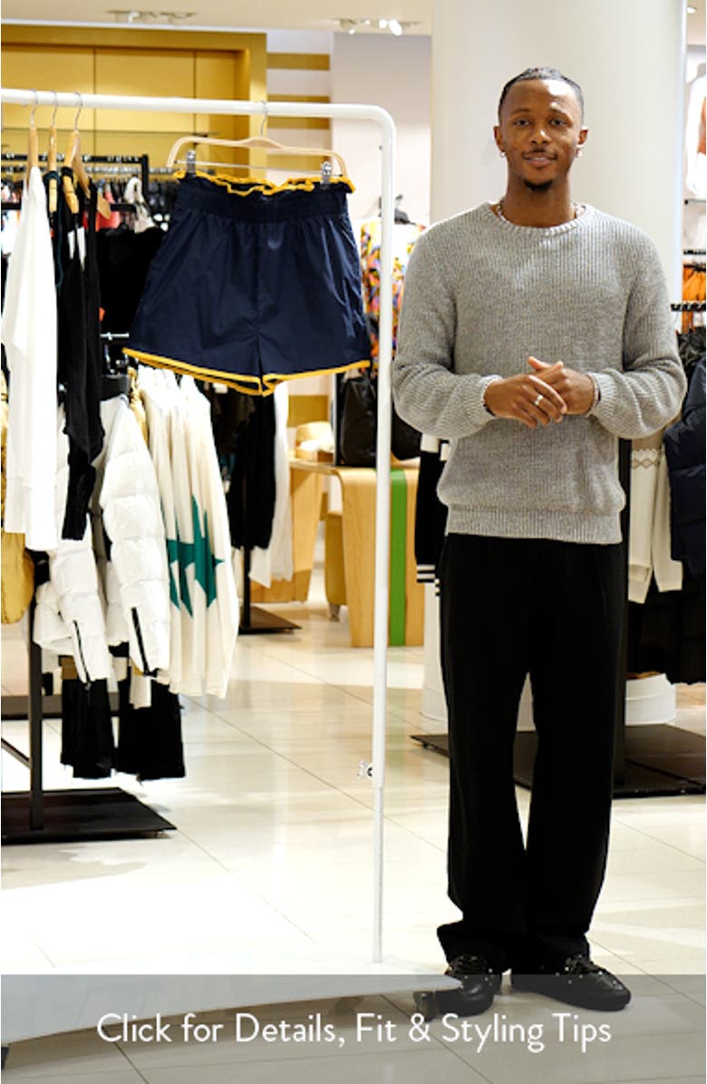 Contrast Paperbag Cotton Shorts, sales video thumbnail