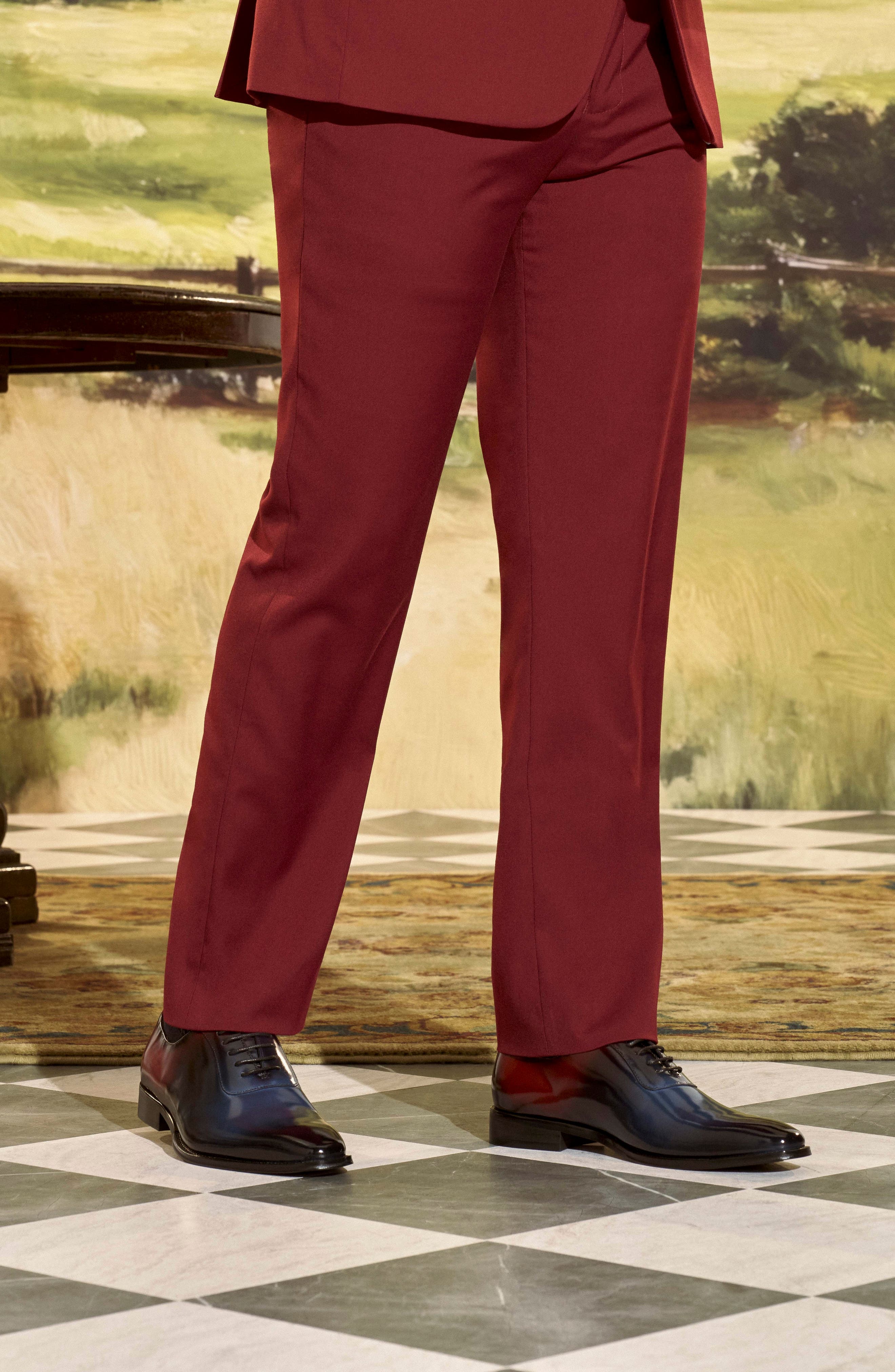 Stacy Adams Shaffer Plain Toe Oxford, Alternate, color, Navy Multi