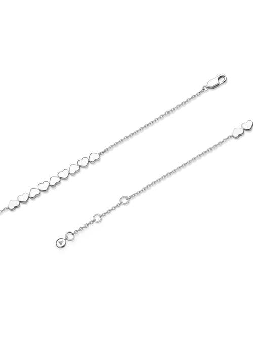 Devata Sweet Heart Chain Bracelet In Metallic