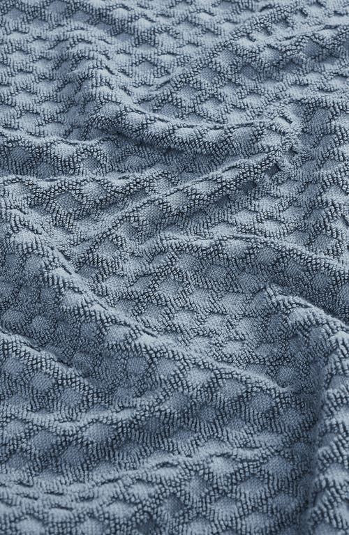 Woven & Weft 6-pack Diamond Textured Hand Towels In Blue