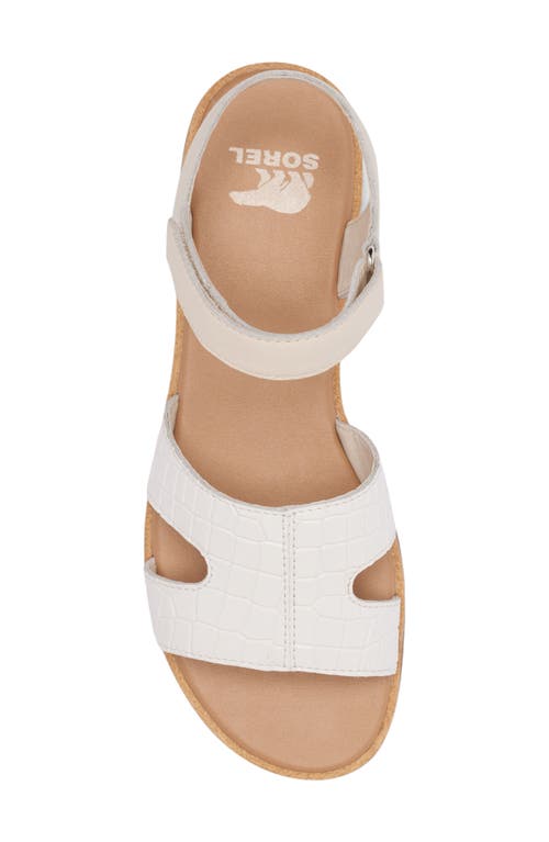 Sorel Ella Iii Ankle Strap Sandal In Chalk/gum 2