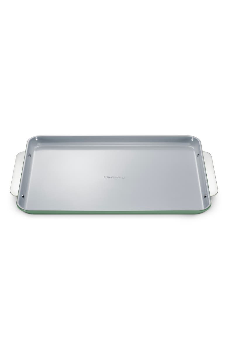 CARAWAY Nonstick Ceramic Large Baking Sheet, Main, color, Sage