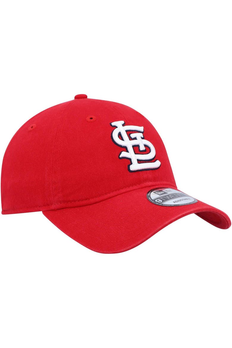 Men's New Era Red St. Louis Cardinals Logo Replica Core Classic 9TWENTY Adjustable Hat, Alternate, color, Red
