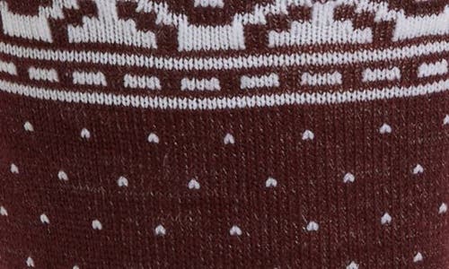 Nordstrom Fair Isle Wool Blend Socks In Burgundy
