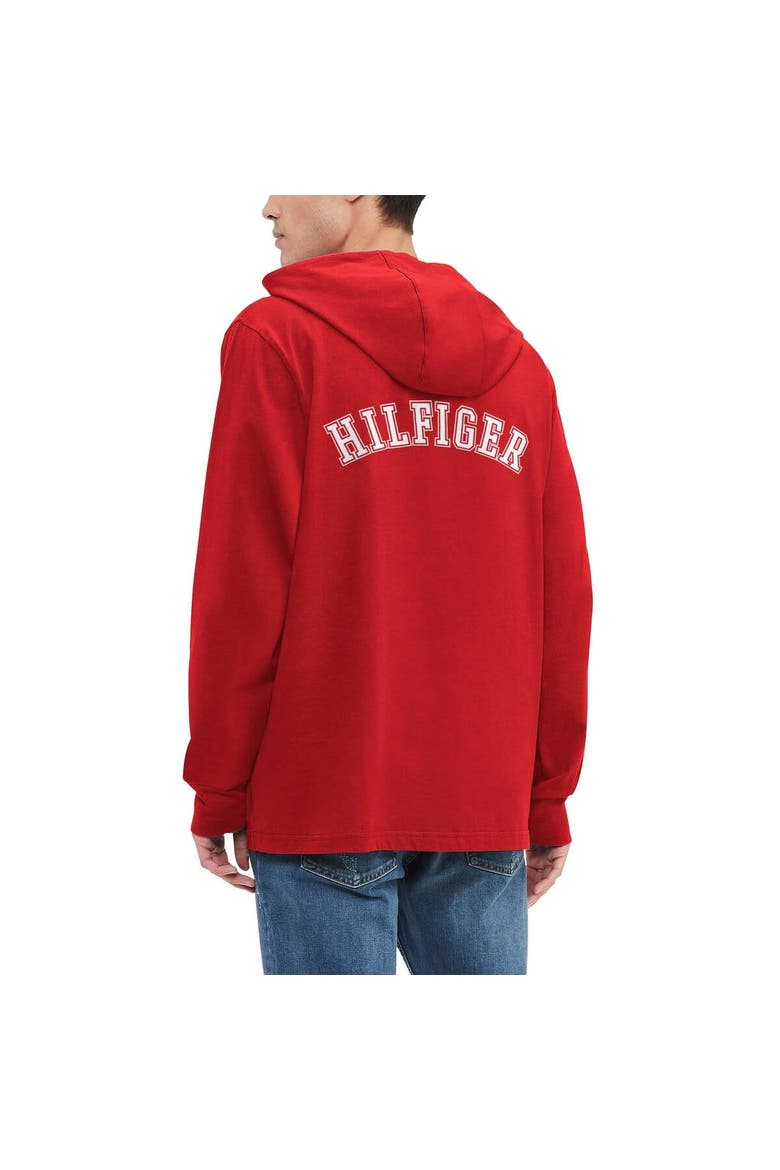 Men's Tommy Hilfiger  Red Atlanta Falcons Morgan Long Sleeve Hoodie T-Shirt, Alternate, color, Red