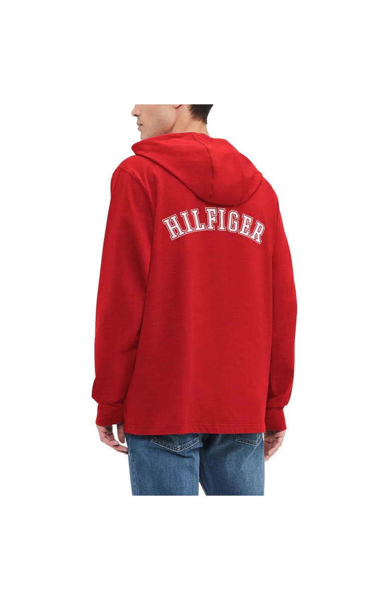 Tommy Hilfiger Men's Tommy Hilfiger  Red Atlanta Falcons Morgan Long Sleeve Hoodie T-Shirt, Alternate, color, Red