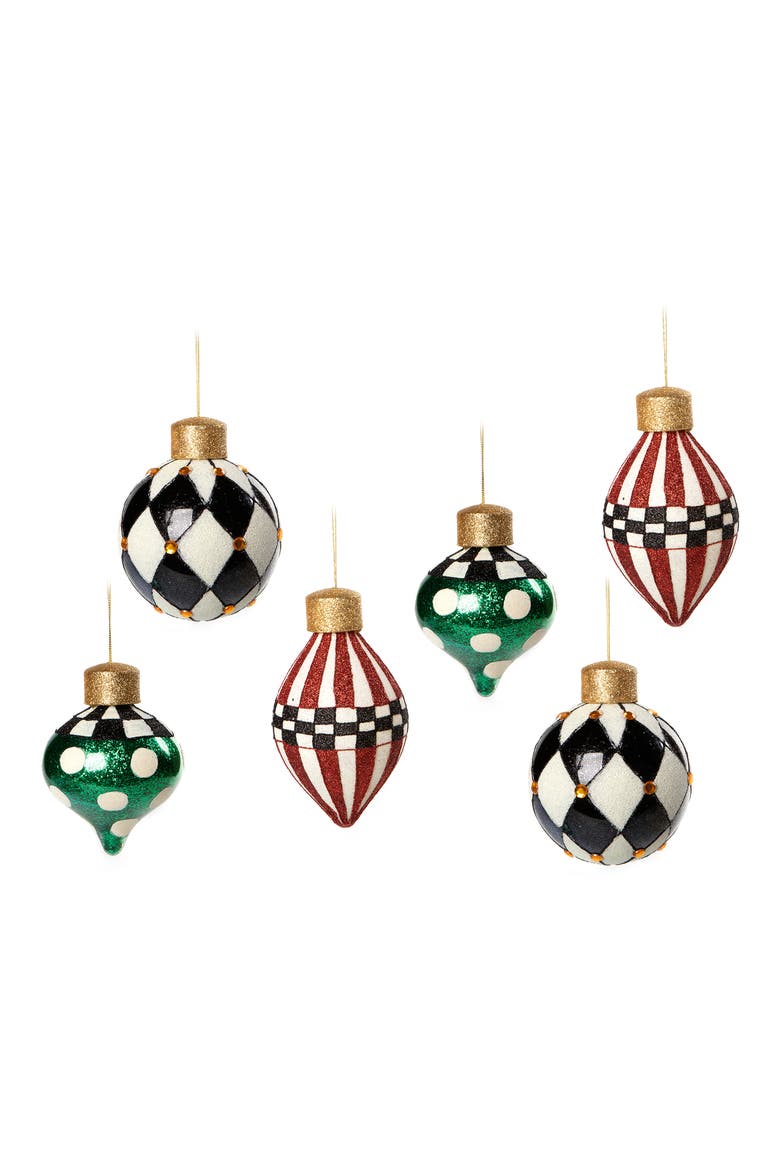 Jolly Assorted Glass Ornaments, Main, color, MULTI