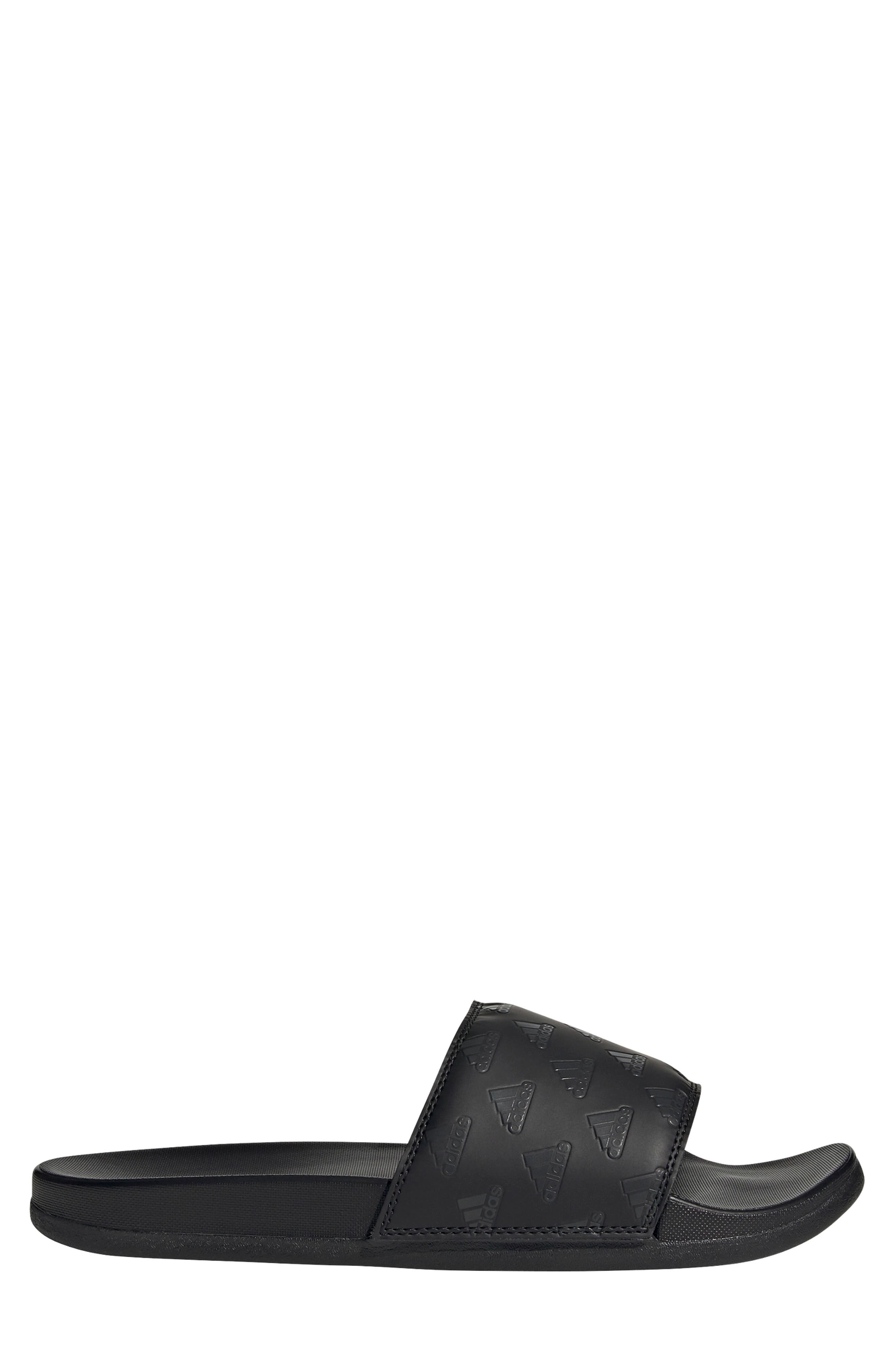 Adilette Comfort Sport Slide, Alternate, color, CORE BLACK/ CARBON/ CORE BLACK