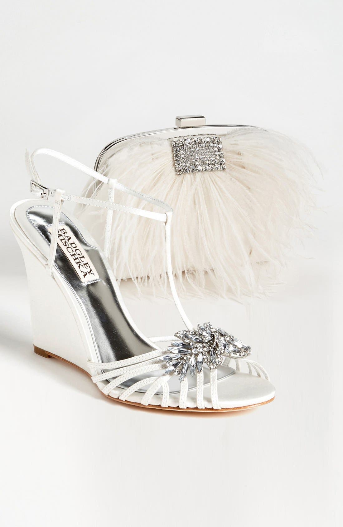 Feather Clutch, Alternate, color, IVORY