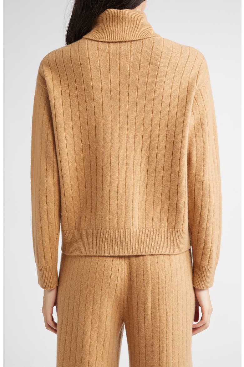 Wool & Cashmere Turtleneck Sweater, Alternate, color, 04 CAMEL