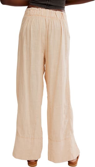 Days End Pull-On Linen Blend Wide Leg Pants