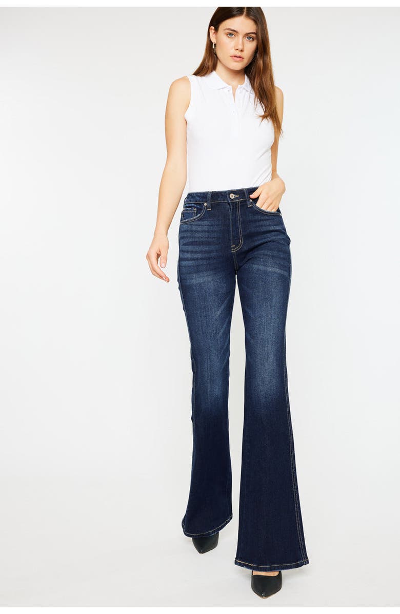 KanCan Luke High Rise Flare Jeans, Alternate, color, Medium Wash
