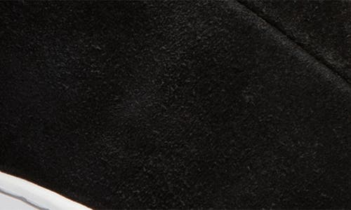 Gernie Elastic Lace Leather Sneaker In Black