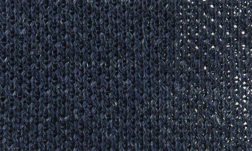 Thom Sweeney Linen Knit Tie In Blue