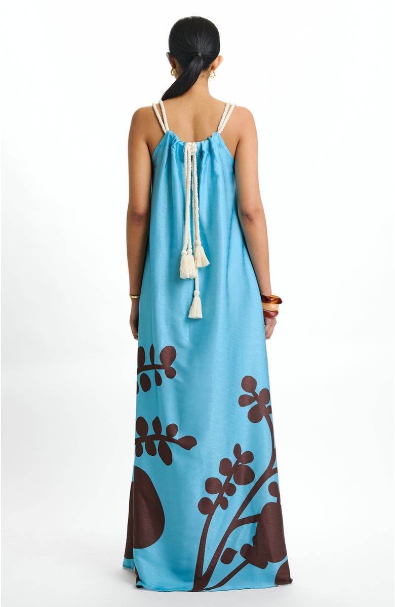 DIARRABLU Printed Jwana Ula Mint Maxi Dress, Alternate, color, Ula Mint