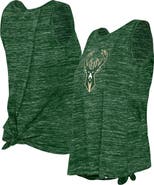 New Era Women's New Era Hunter Green Milwaukee Bucks Space Dye Active Tank Top