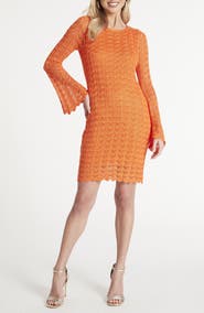 GUESS Solano Pointelle Sweater Dress