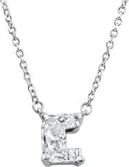 Bliss Diamond Diamond "C" Initial Pendant 18" Necklace 14K Gold Lab Grown