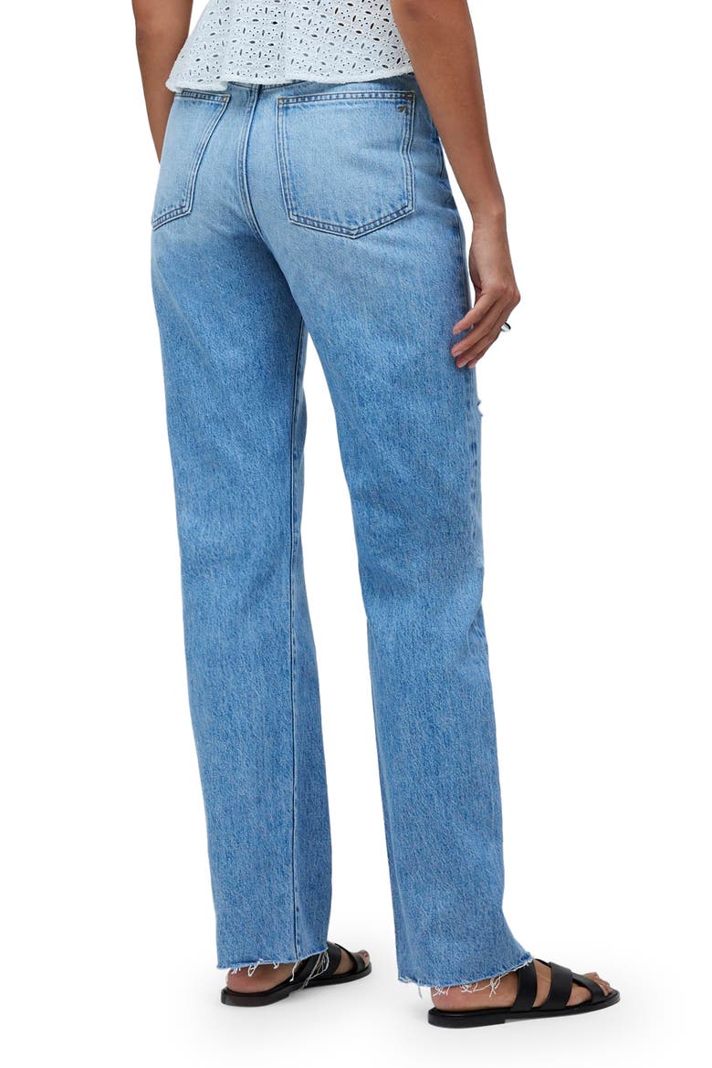 '90s Ripped Straight Leg Jeans, Alternate, color, REVOIR WASH