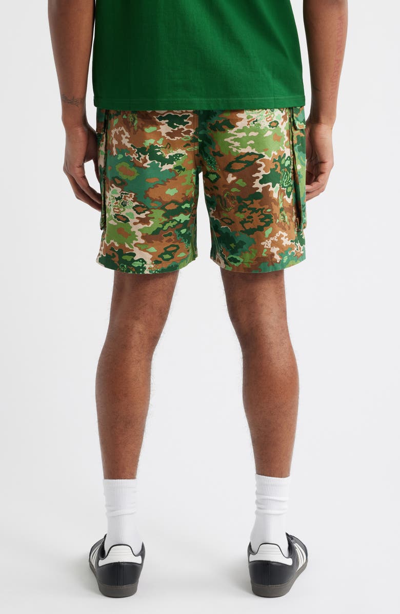 Billionaire Boys Club BB Camo Cotton Twill Cargo Shorts, Alternate, color, Eden