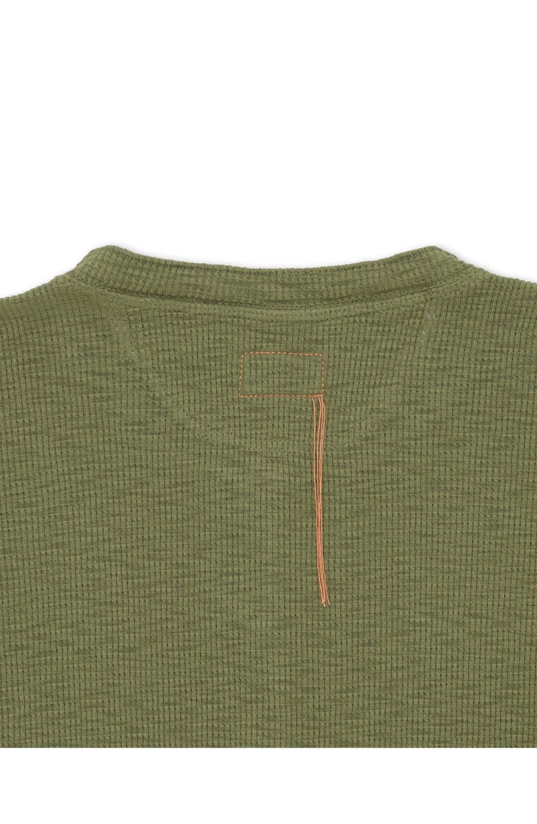 Fortela Amish Waffle Knit Henley, Alternate, color, Oil