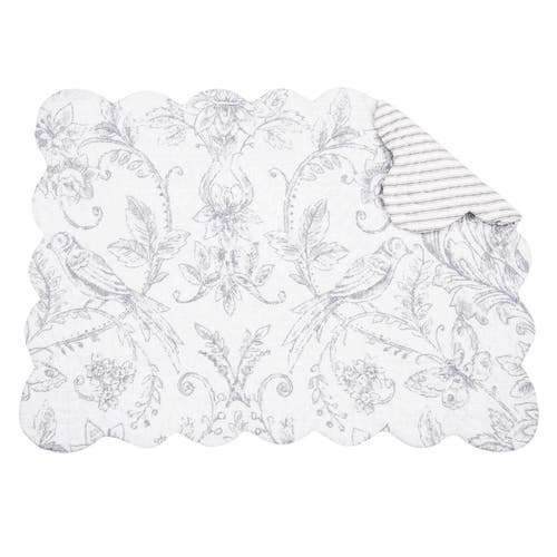 C & F Home C&f Home Callahan Songbirds Placemats Set Of 6, 13" X 19" In Purple