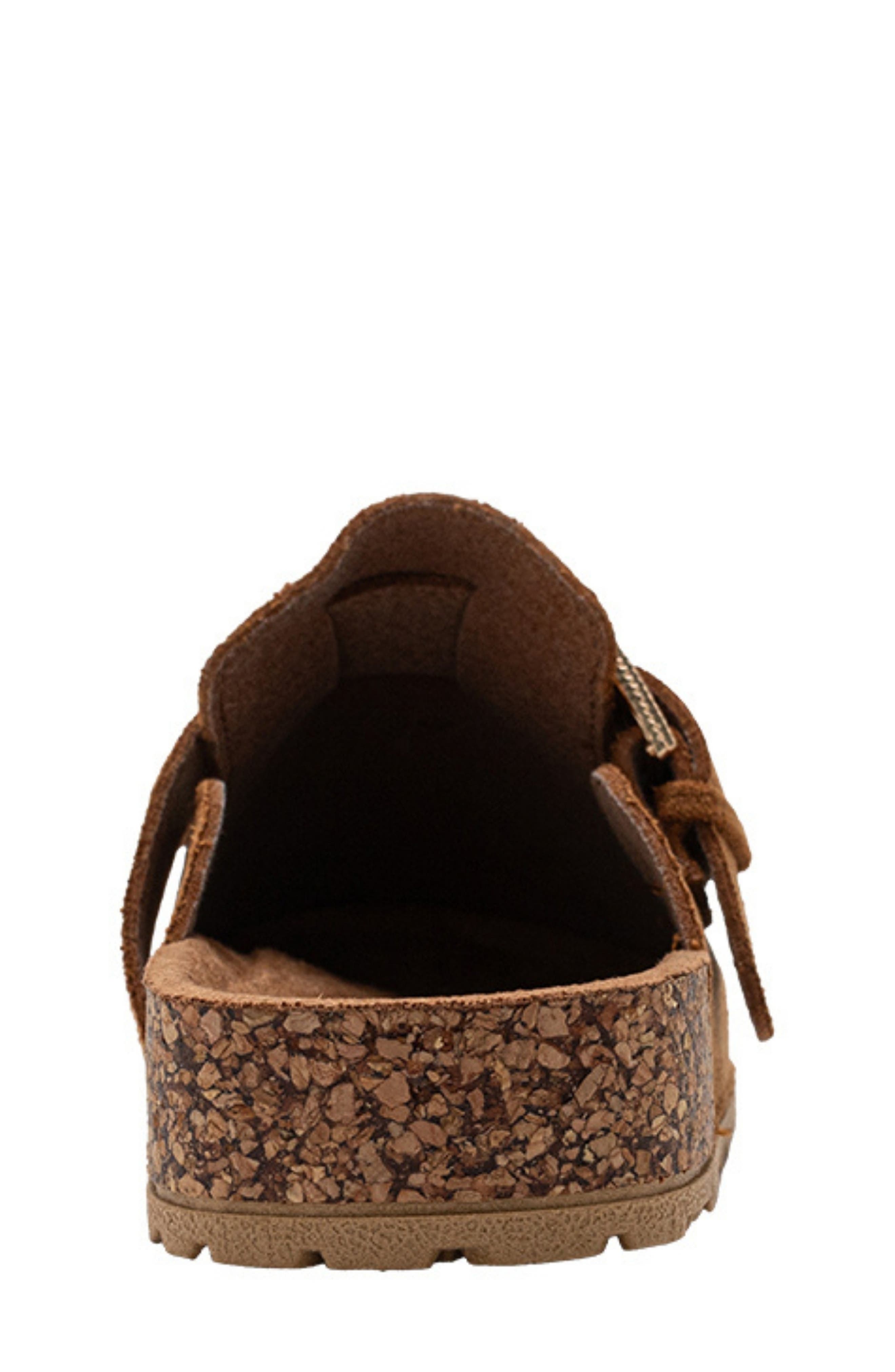 Kids' Western Buckle Clog, Alternate, color, COGNAC