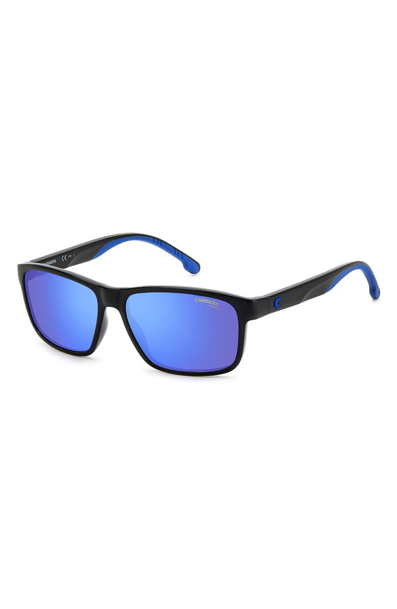 Carrera Eyewear 54mm Square Sunglasses, Alternate, color, Black Blue