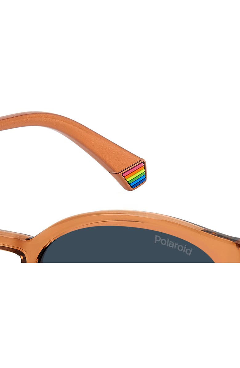 Polaroid 51mm Polarized Phantos Sunglasses, Alternate, color, Orange/ Blue Polar