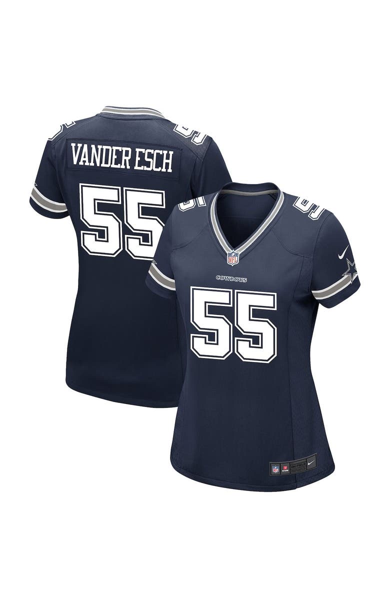 Nike Women's Nike Leighton Vander Esch Navy Dallas Cowboys Game Player Jersey, Main, color, 