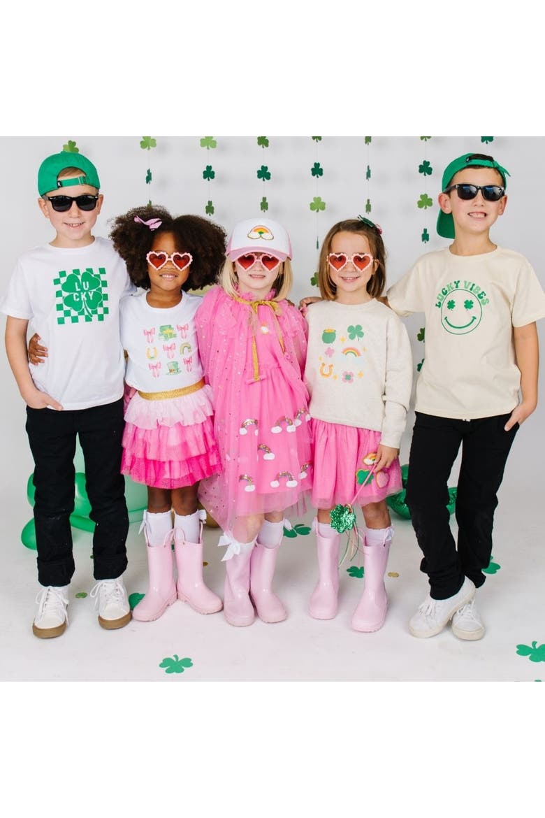 Lucky Patch St. Patrick's Day Tutu, Alternate, color, Raspberry