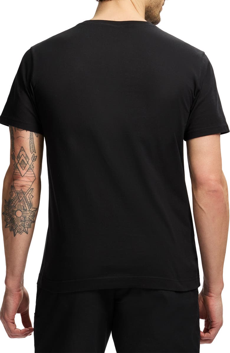 Robert Graham Chrome Skull Knit Graphic T-Shirt, Alternate, color, 