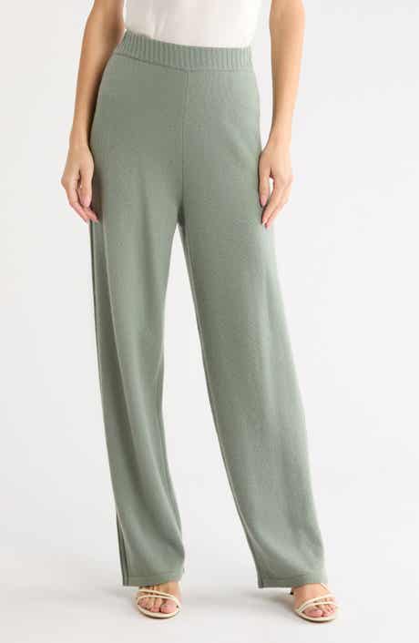 Jax Wide Leg Wool & Cashmere Pants