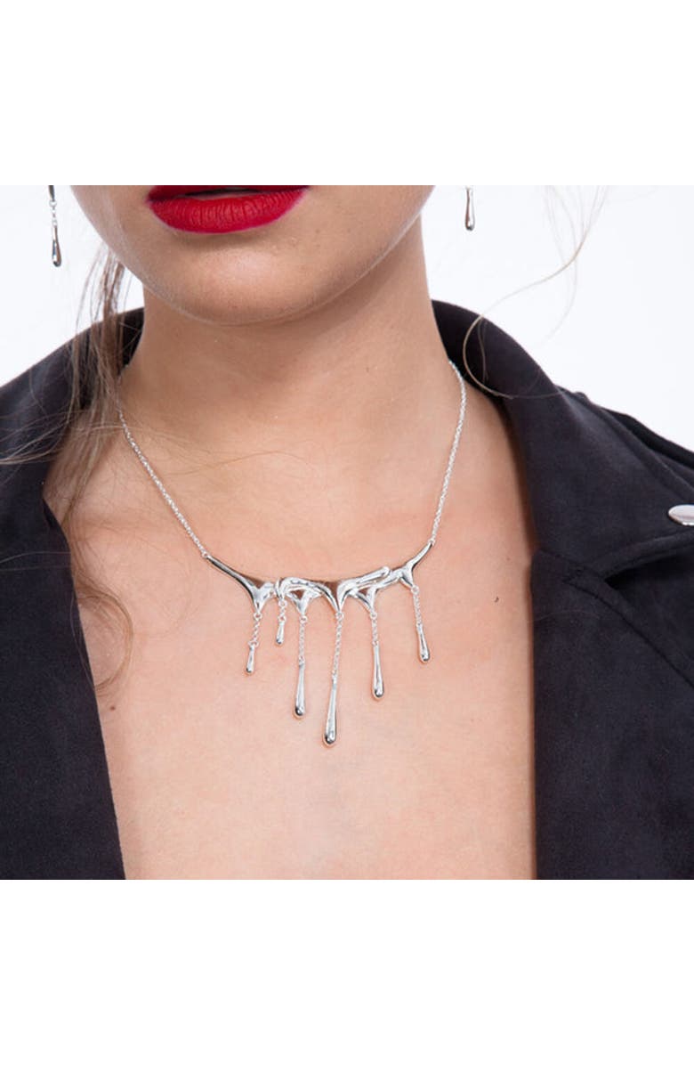 Lucy Quartermaine Melting Drop Necklace, Alternate, color, Sterling Silver