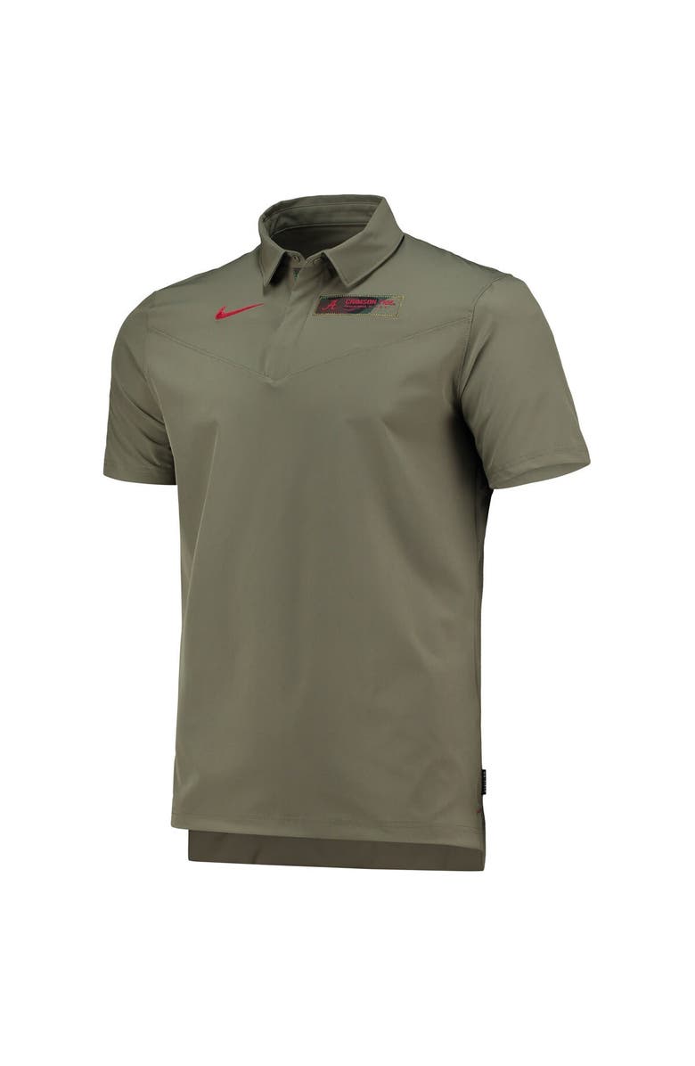Nike Men's Nike Olive Alabama Crimson Tide UV Collegiate Performance Polo, Alternate, color, 