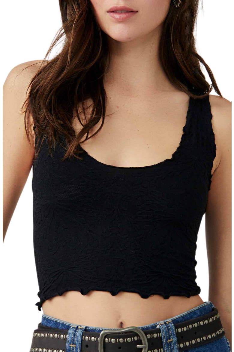 Intimately FP Here for You Racerback Crop Tank, Main, color, BLACK
