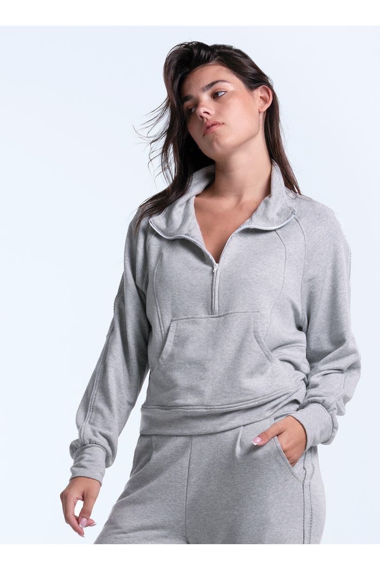 Lucky Break Long Sleeve, Main, color, Heather Grey