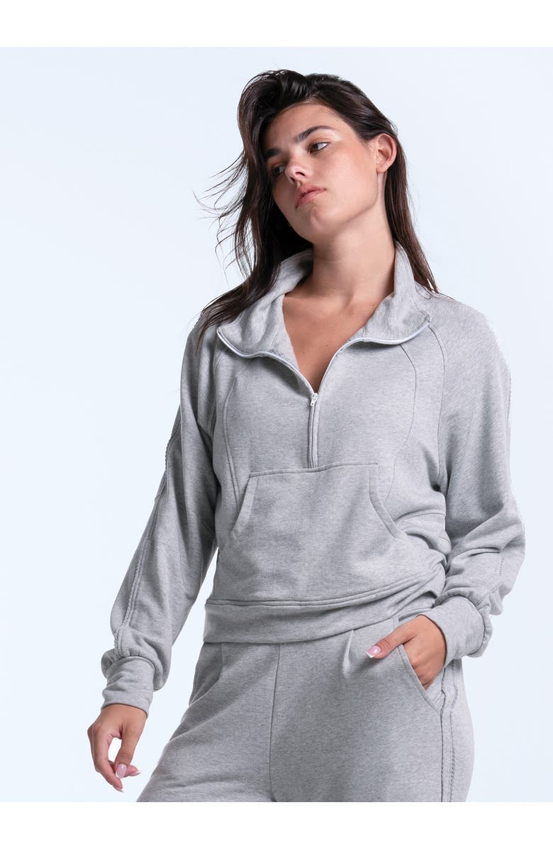 Lucky in Love Lucky Break Long Sleeve, Main, color, Heather Grey