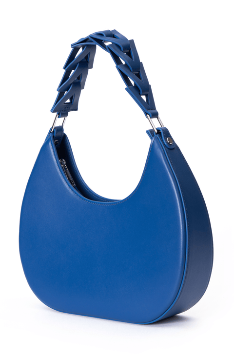 D Letter Shoulder Bag in Smooth Leather