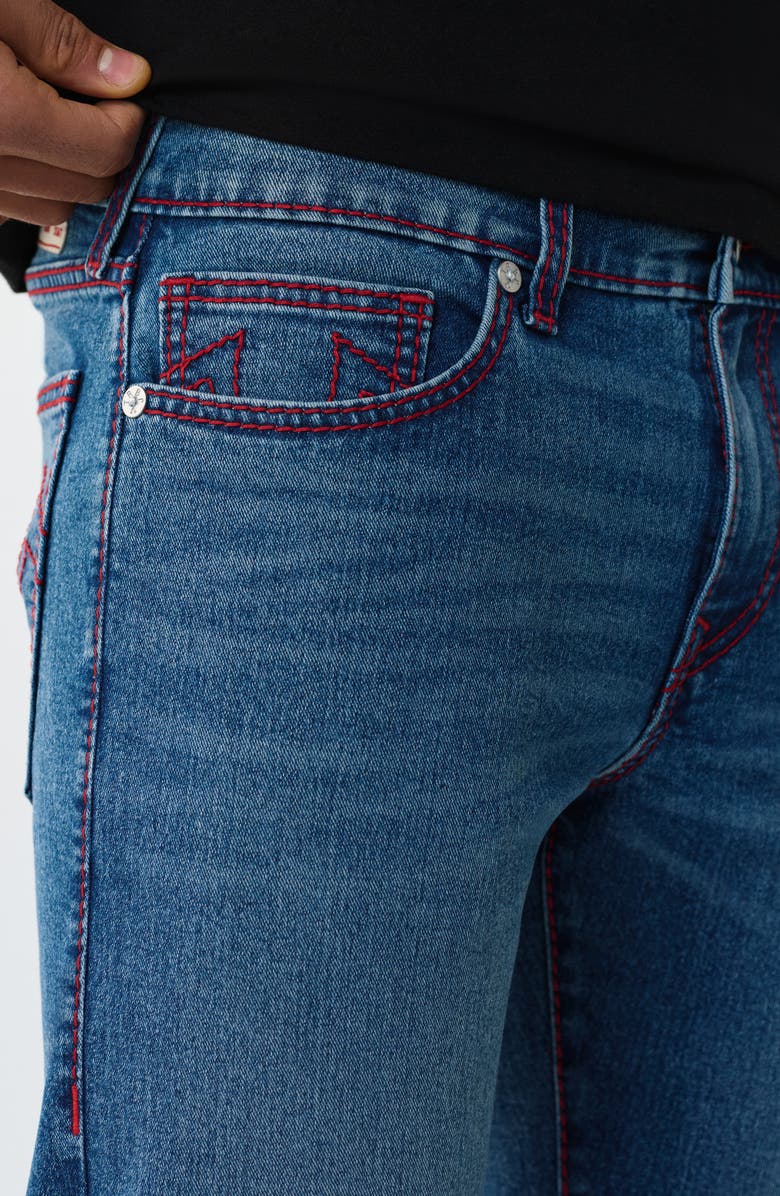 True Religion Ricky Big T Straight Leg Jeans, Alternate, color, Medium Neptune