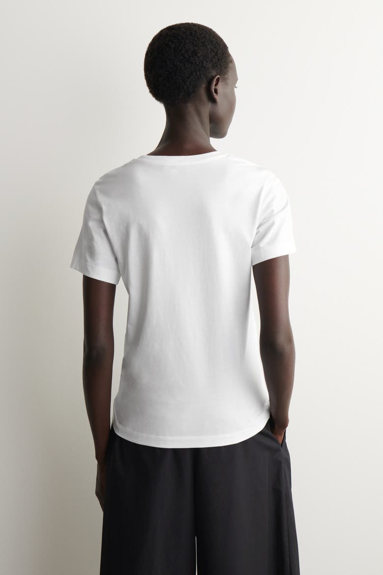 Cotton-Modal Crew-Neck T-Shirt, Alternate, color, WHITE