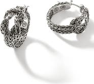 John Hardy Love Knot Hoop Earrings, 20mm