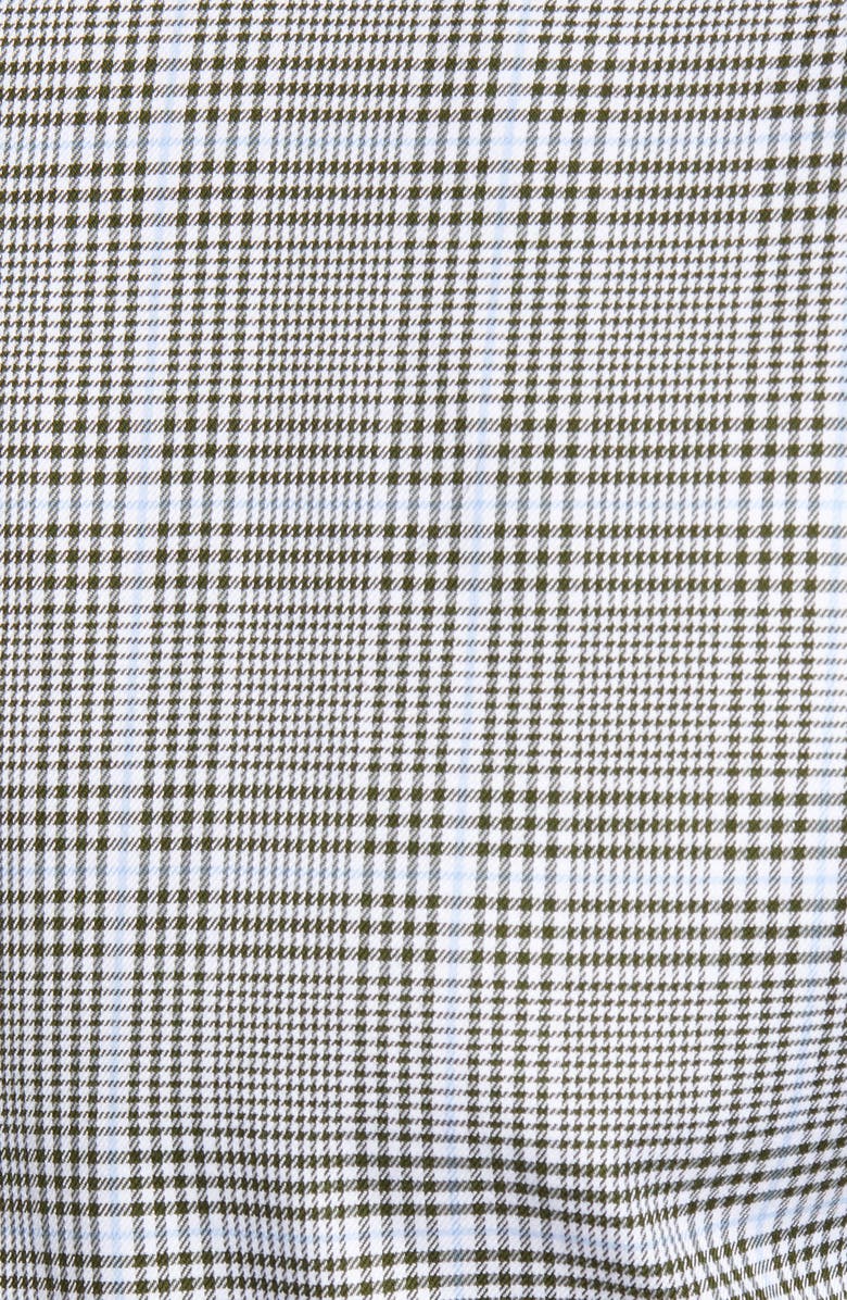 Nordstrom Trim Fit Glen Plaid Non-Iron Dress Shirt, Alternate, color,