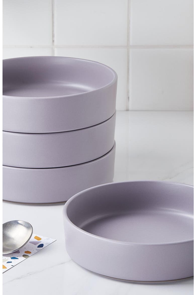 Cleo Stoneware 16-Piece Dinnerware Set, Alternate, color, Light Gray