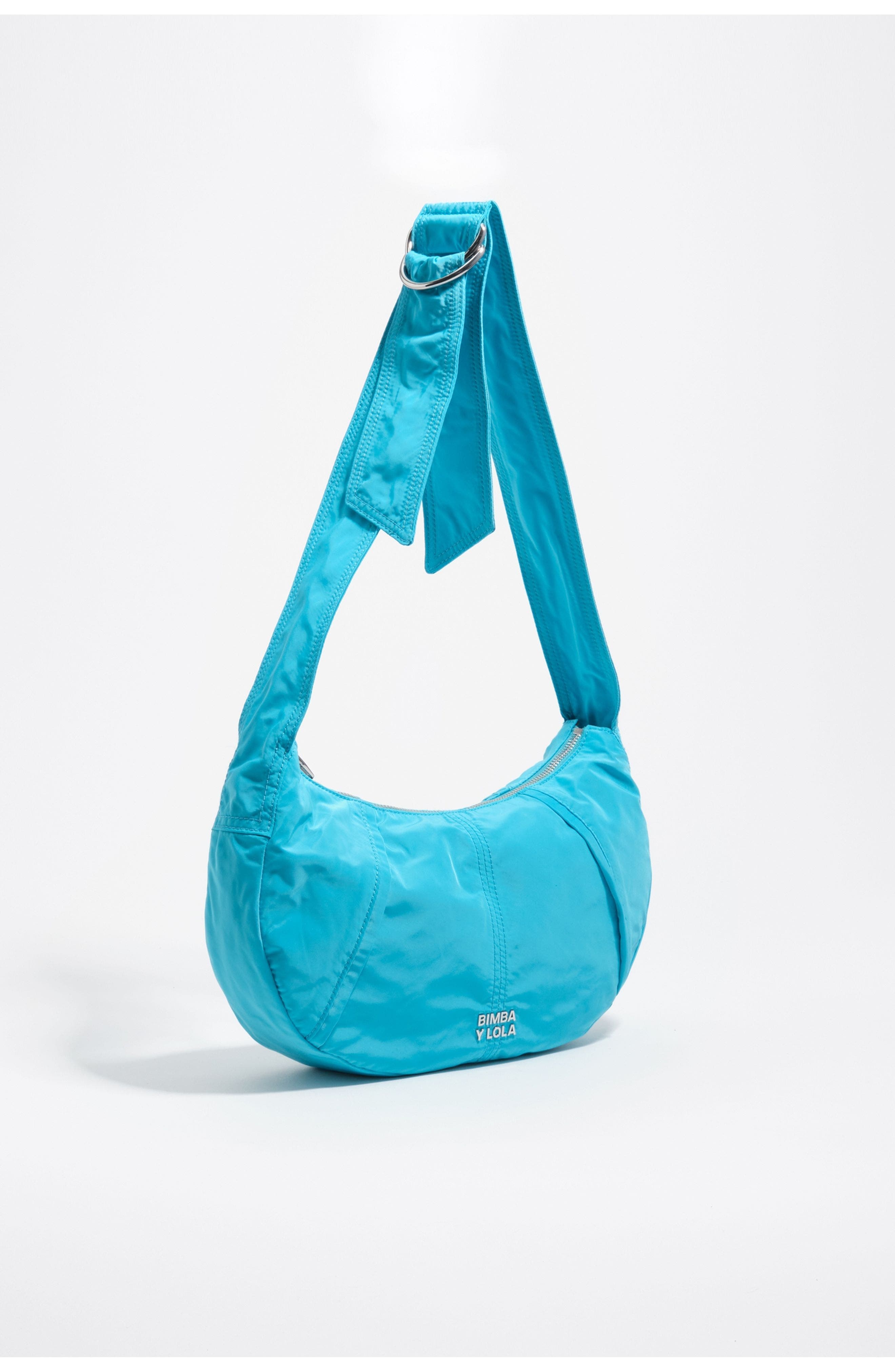 Bimba y Lola Medium Moon Bag, Main, color, Blue