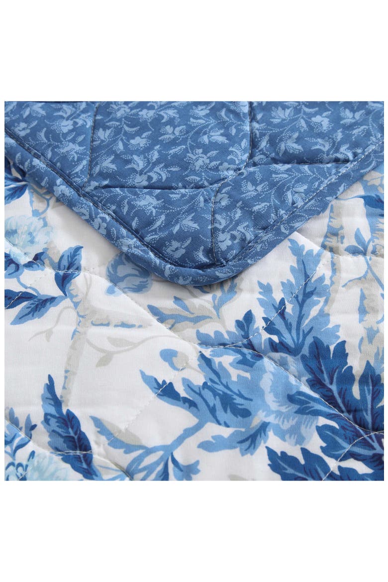 Cotton 3-Piece Comforter & Sham Quilt Set, Alternate, color, DELFT BLUE