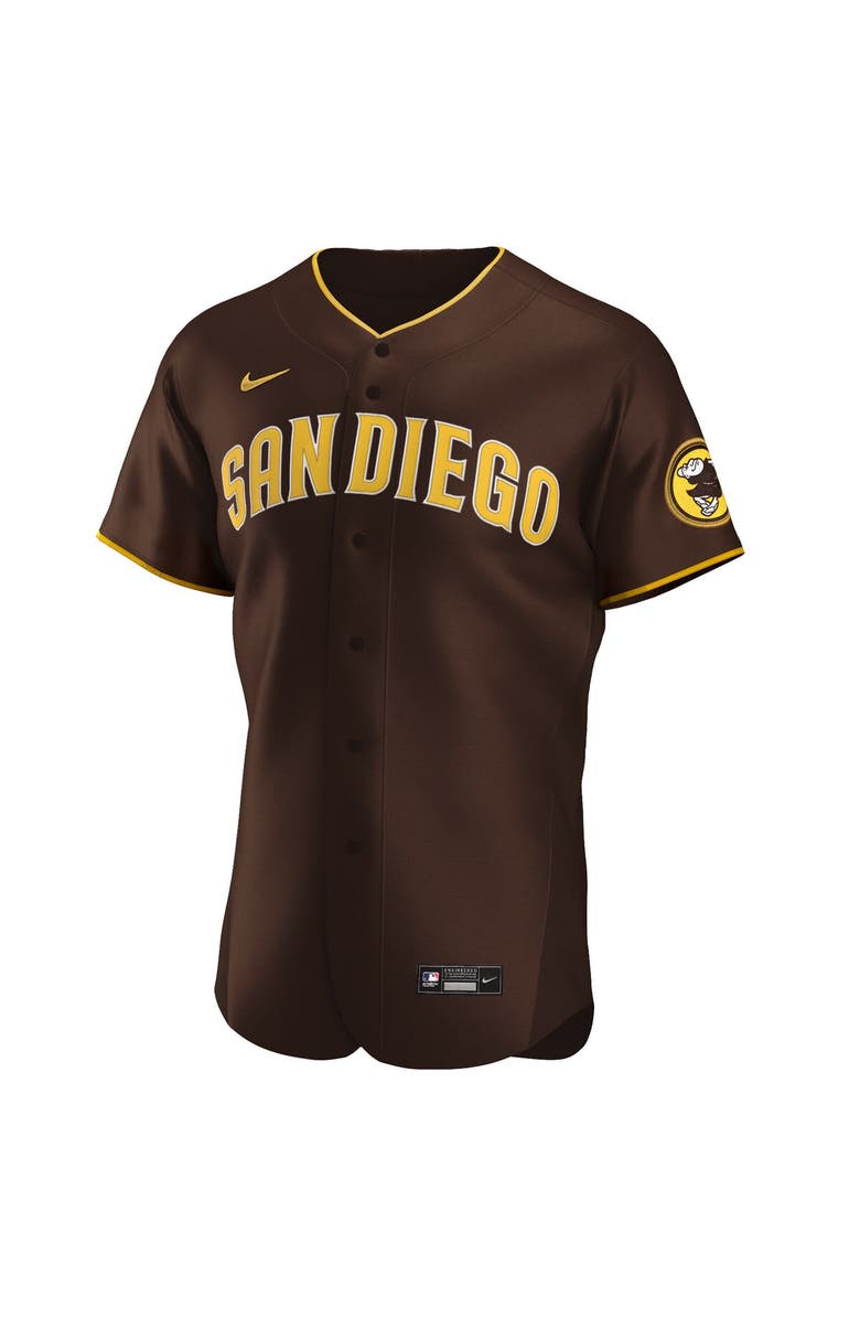 Nike Men's Nike Fernando Tatís Jr. Brown San Diego Padres Road Authentic Player Jersey, Alternate, color, 