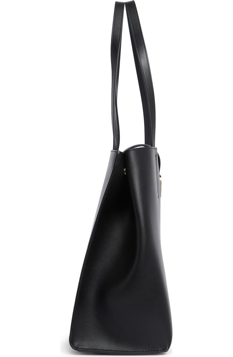 Furla Mia Sofia Leather Tote Bag, Alternate, color, Nero