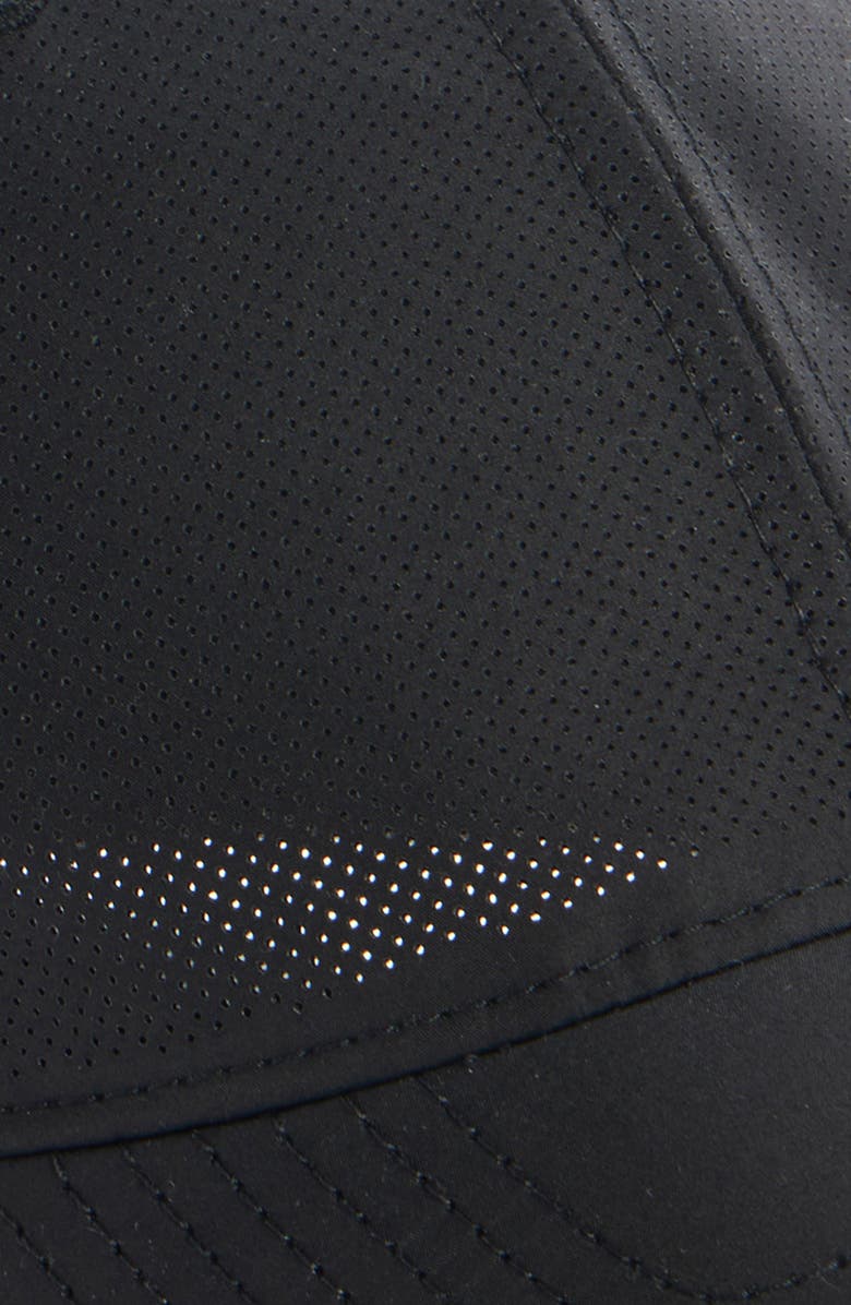 Balenciaga Perforated Webs Baseball Cap, Alternate, color, 1000 Black